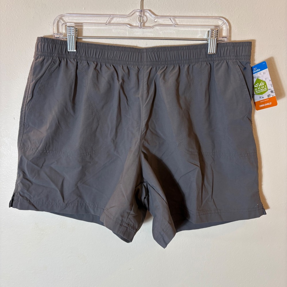 Columbia Sandy River II Shorts City Grey 5" Inseam NWT Size Large‎